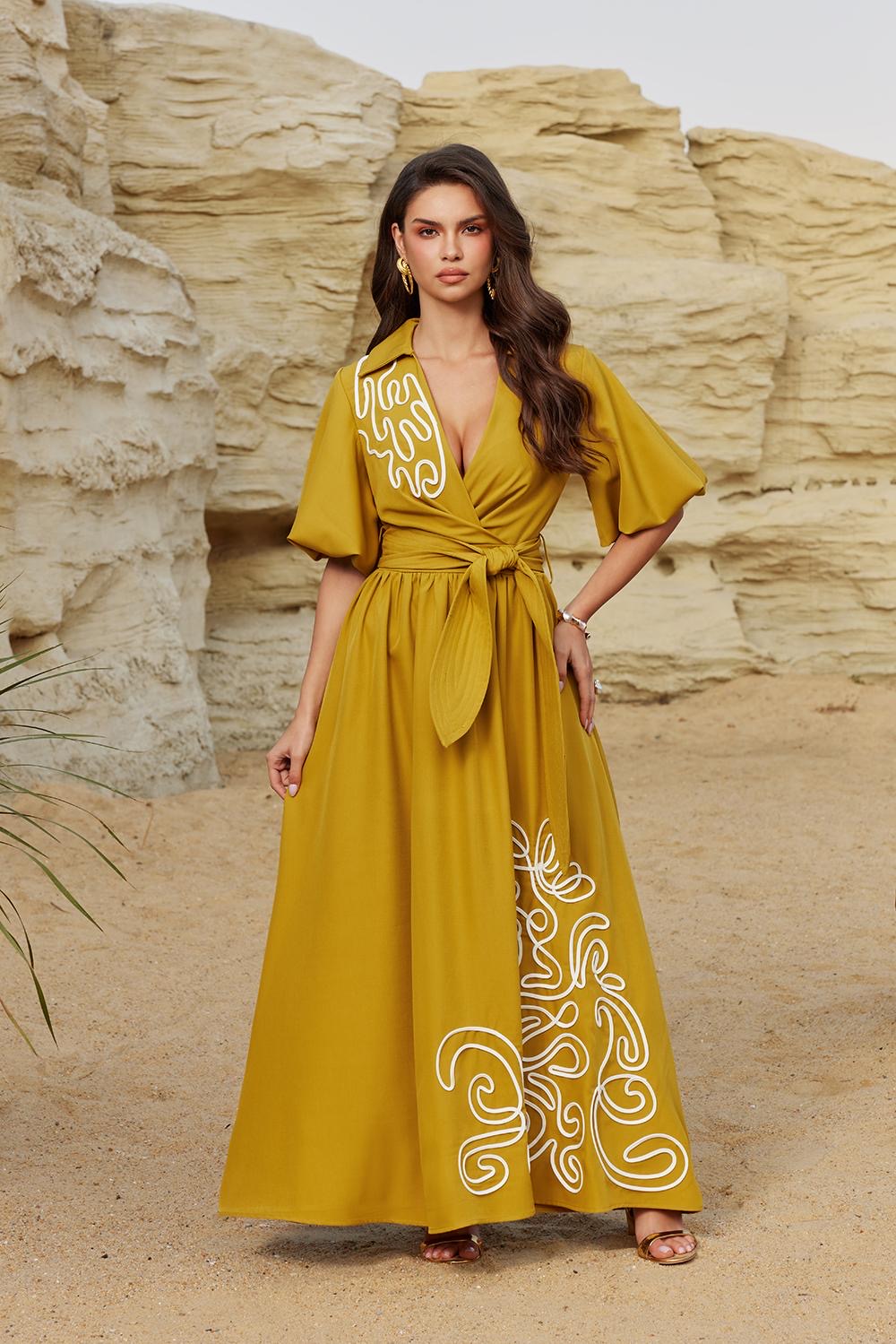 Mustard dress