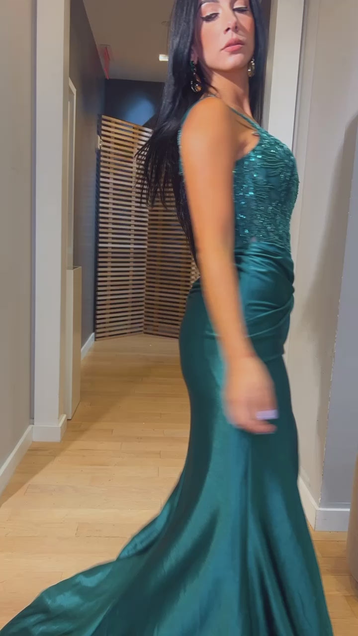 Gala ,Green , purple dress – Bonitasonline