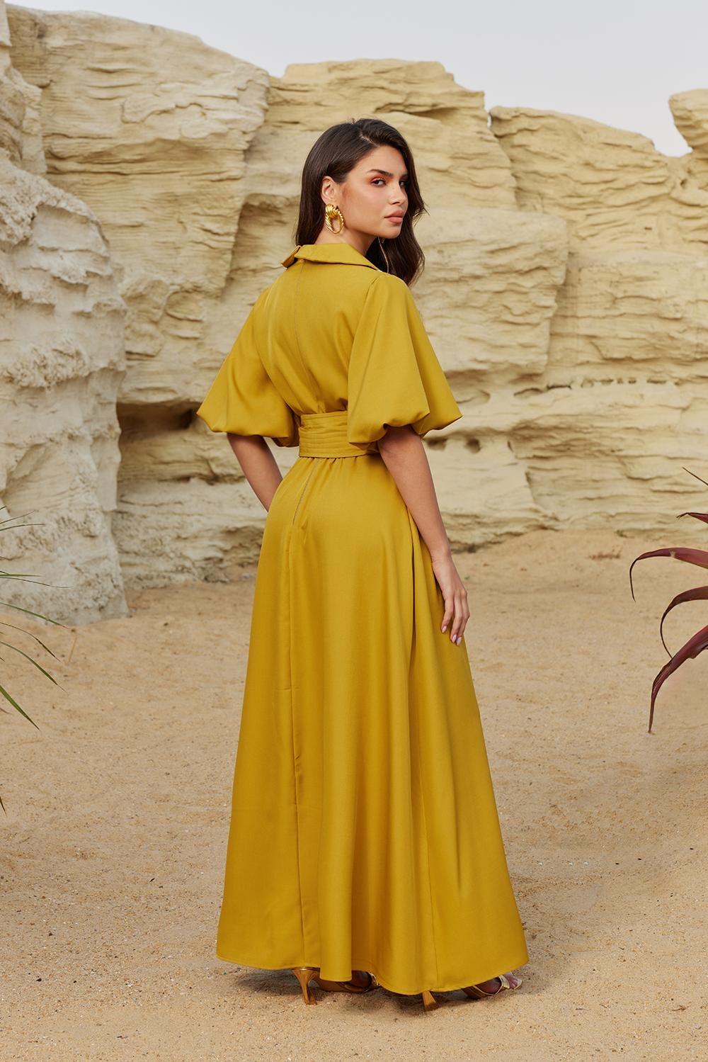 Mustard dress