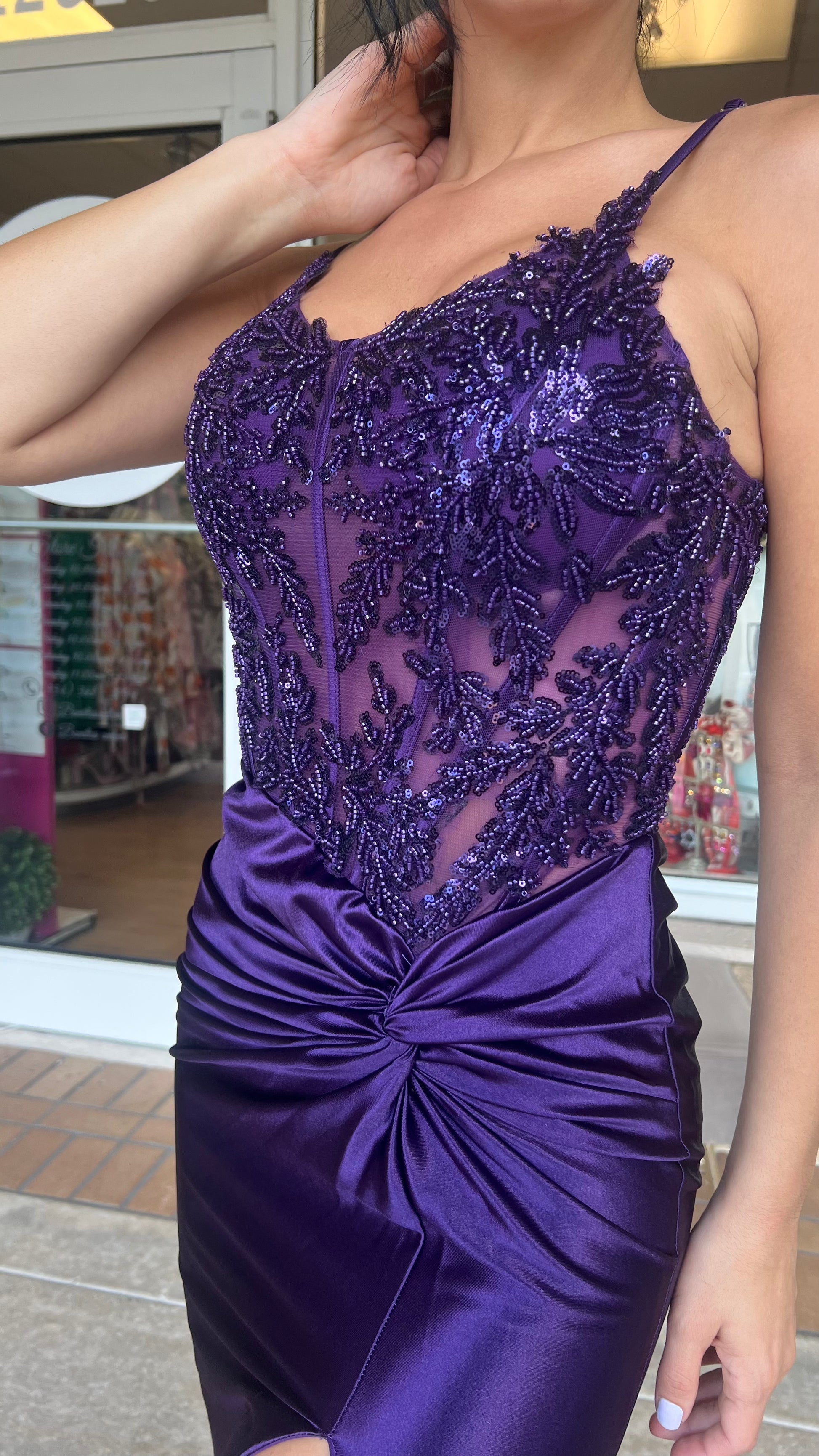 Gala ,Green , purple dress Bonitasonline Gala ,Green , purple dress Bonitasonline