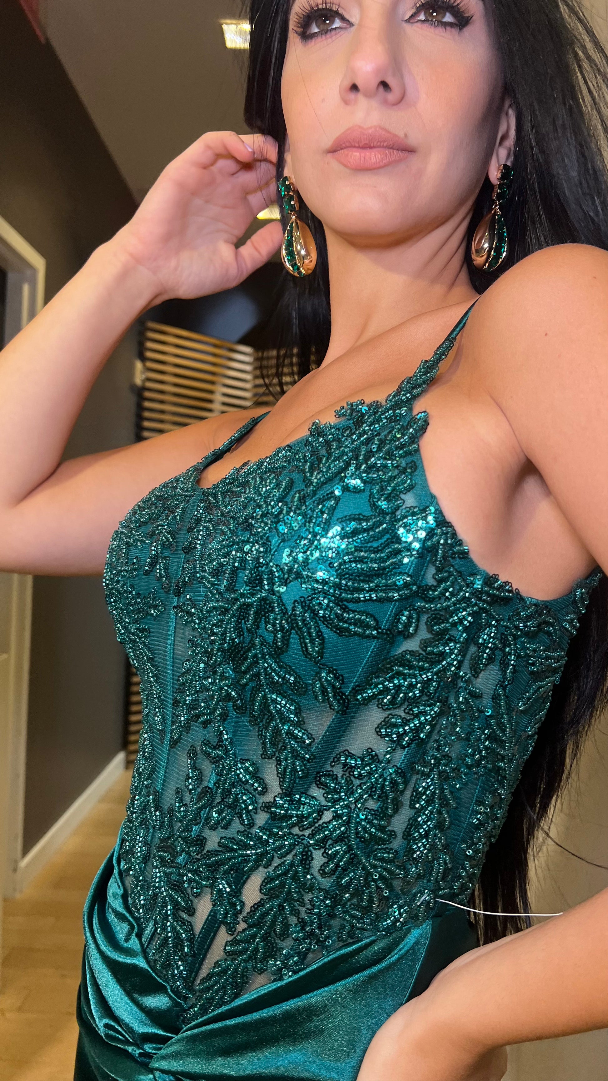 Gala ,Green , purple dress Bonitasonline Gala ,Green , purple dress Bonitasonline