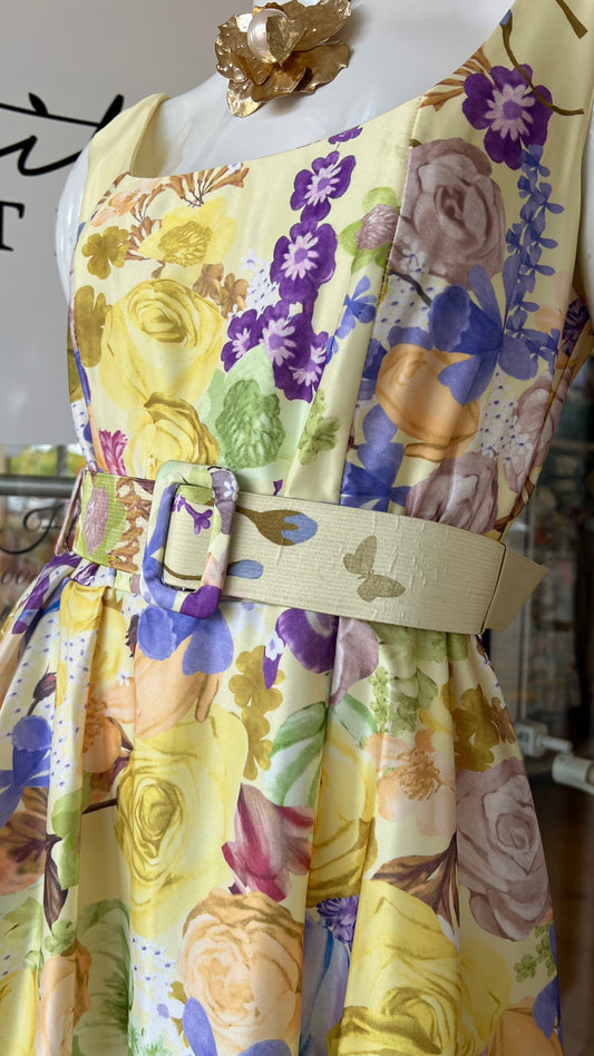 FLORAL MIDI DRESS