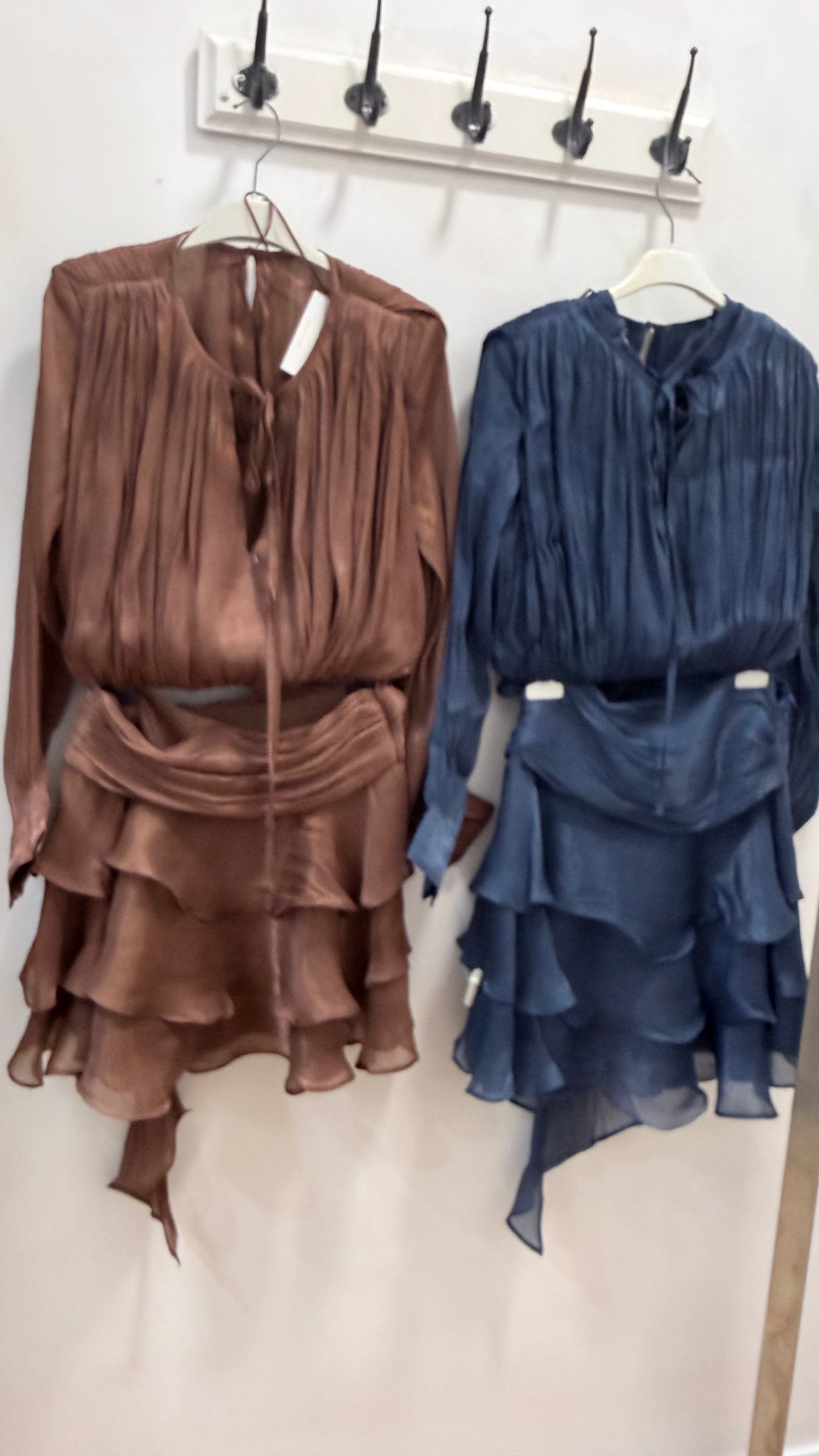 SET CHIFFON CHOCOLATE BLUE