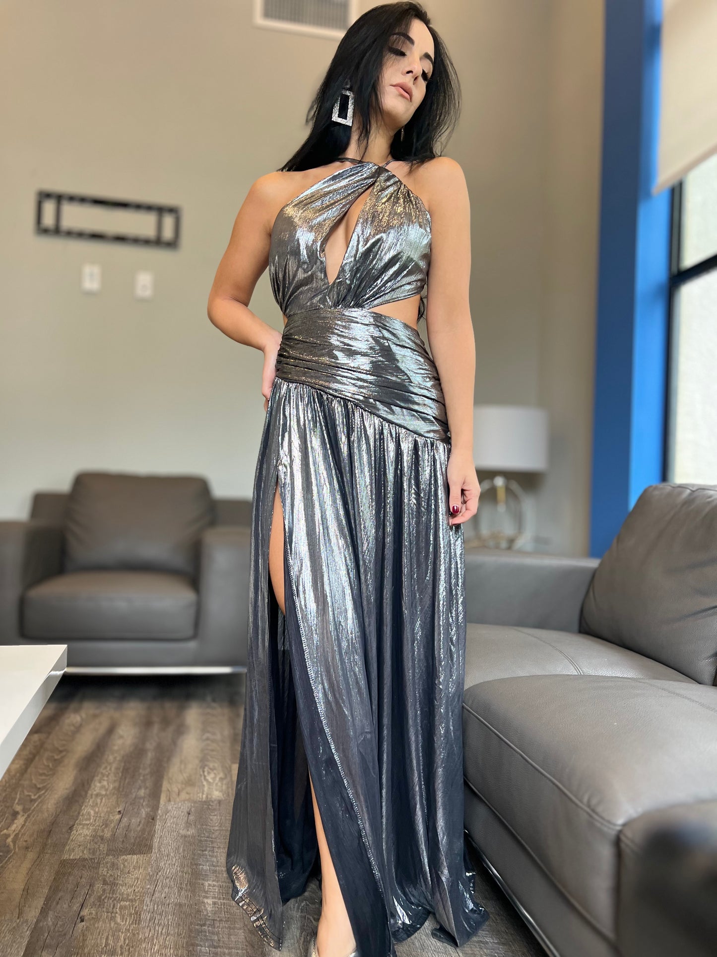 Silver gala dress Bonitasonline Silver gala dress Bonitasonline