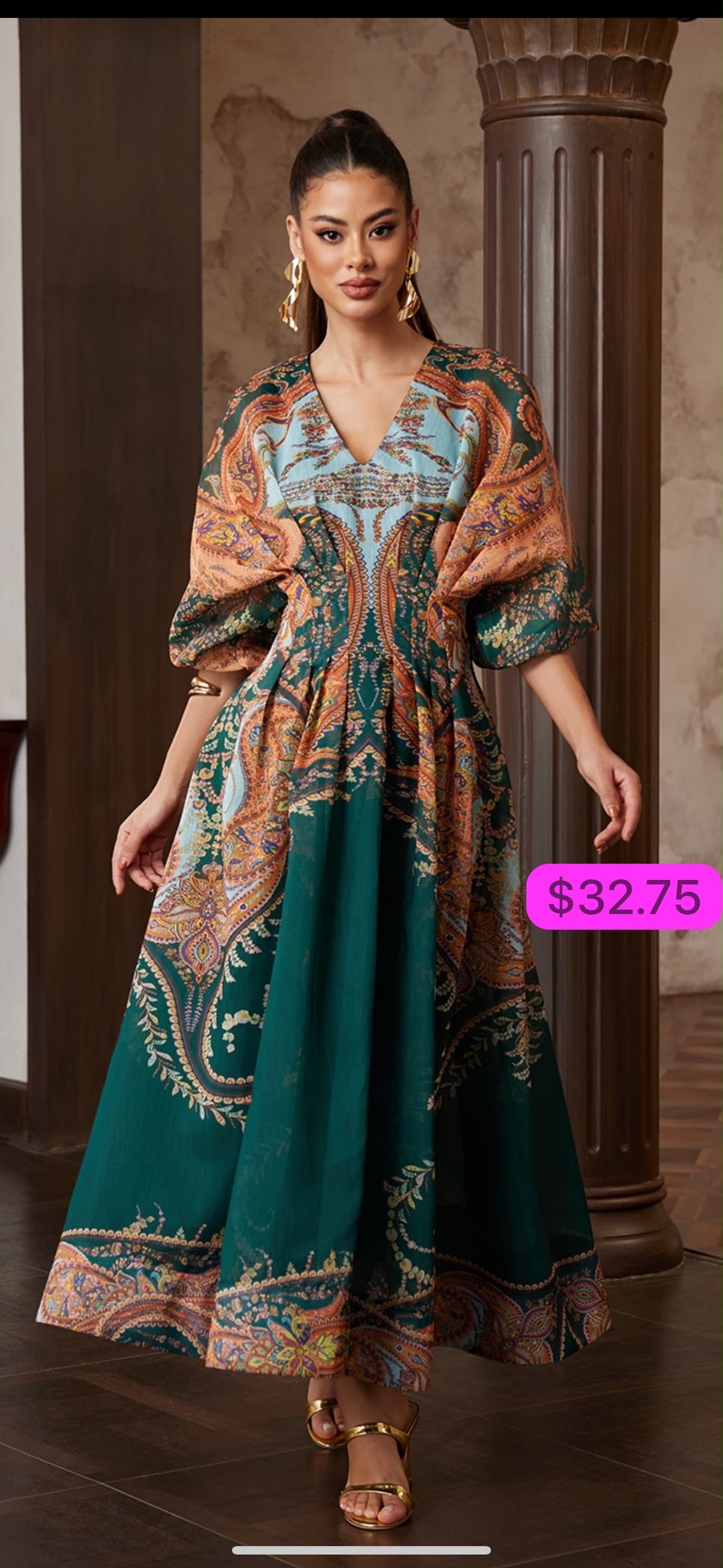 LONG AMANDA DRESS